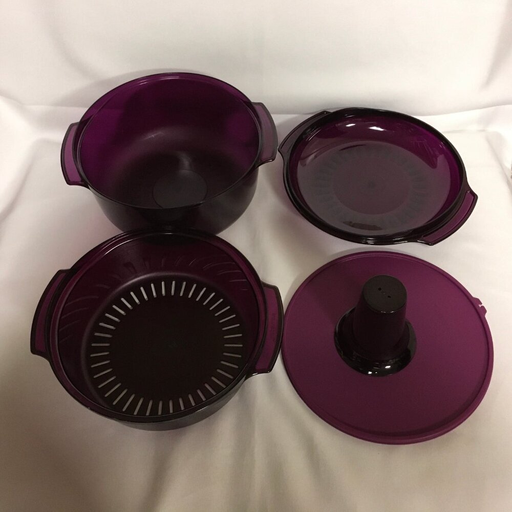 Tupperware Set Of 5 Tupperwave Stack Cooker Cookware System Microwave - Picture 1 of 4